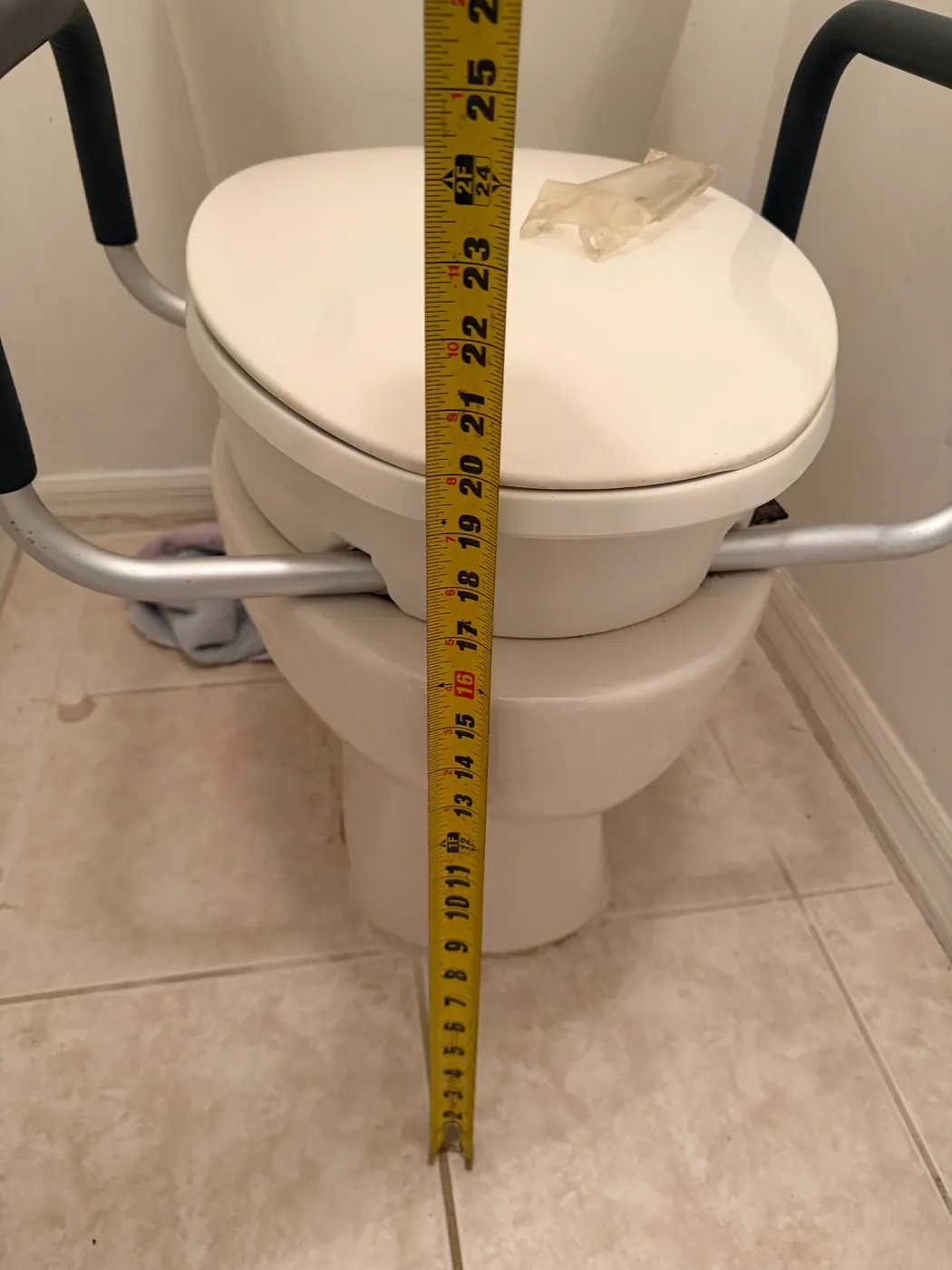 Toilet measurement documentation